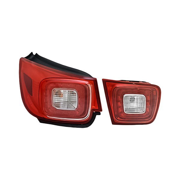 Replacement - Driver Side Inner and Outer Tail Light Set, Chevy Malibu