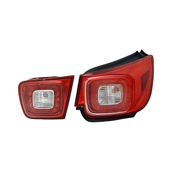 Replacement - Passenger Side Inner and Outer Tail Light Set, Chevy Malibu