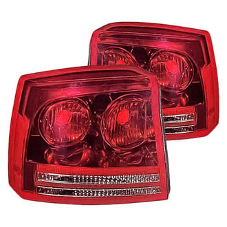 Replacement - Driver and Passenger Side Tail Light Lens and Housing Set (Standard Line)