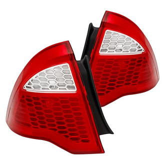Replacement - Driver and Passenger Side Tail Light Lens and Housing Set (CAPA Certified)