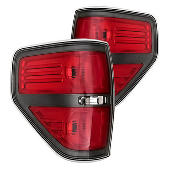 Replacement - Driver and Passenger Side Tail Light Lens and Housing Set (Standard Line)
