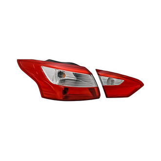 Replacement - Driver Side Driver and Passenger Side Inner and Outer Tail Light Set (CAPA Certified)