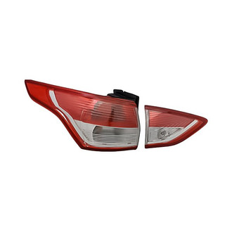 Replacement - Driver Side Driver and Passenger Side Inner and Outer Tail Light Set (CAPA Certified)