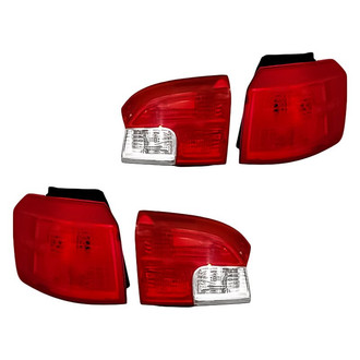 Replacement - Driver and Passenger Side Inner and Outer Tail Light Set (CAPA Certified)