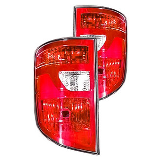 Replacement - Driver and Passenger Side Tail Light Lens and Housing Set (Standard Line)