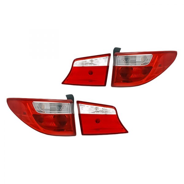 Replacement - Inner and Outer Tail Light Set, Hyundai Santa Fe