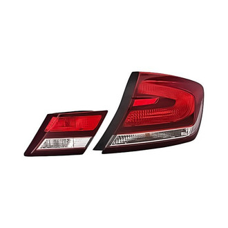 Replacement - Passenger Side Driver and Passenger Side Inner and Outer Tail Light Set (Standard Line)