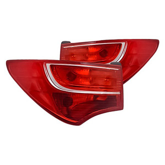 Replacement - Driver and Passenger Side Outer Tail Light Set (CAPA Certified)