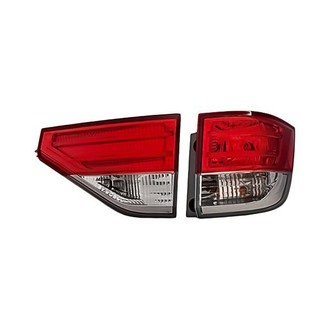 Replacement - Passenger Side Driver and Passenger Side Inner and Outer Tail Light Set (CAPA Certified)