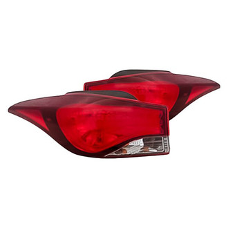 Replacement - Driver and Passenger Side Outer Tail Light Set (CAPA Certified)