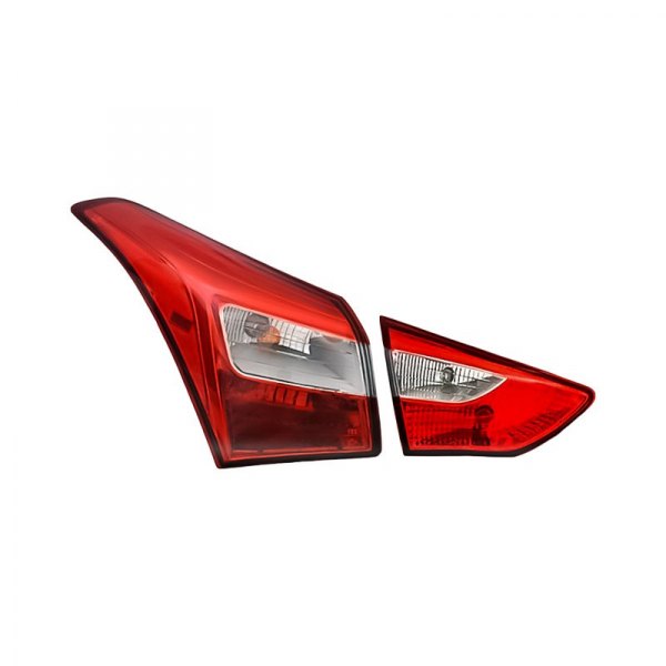 Replacement - Driver Side Inner and Outer Tail Light Set, Hyundai Elantra