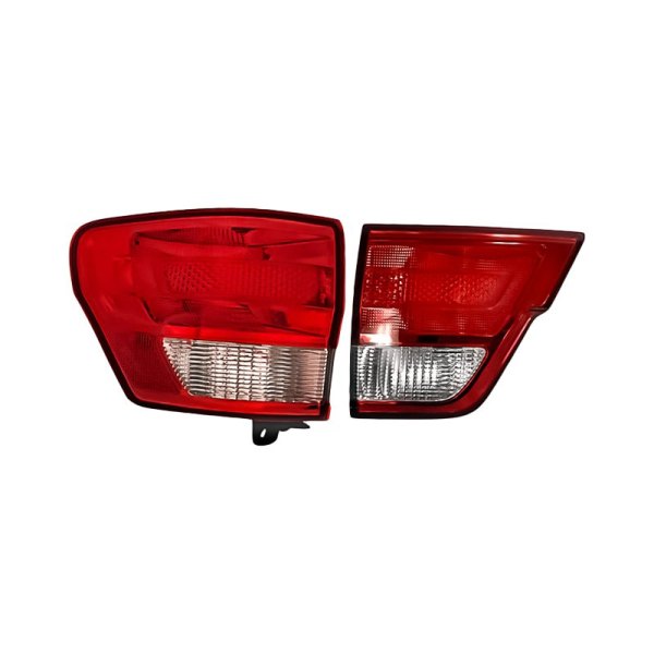 Replacement - Driver Side Inner and Outer Tail Light Set, Jeep Grand Cherokee