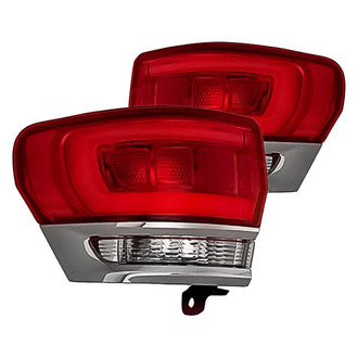 Replacement - Driver and Passenger Side Outer Tail Light Set (CAPA Certified)
