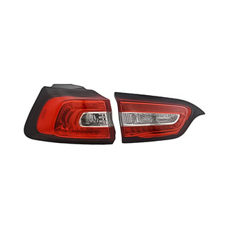 Replacement - Driver Side Driver and Passenger Side Inner and Outer Tail Light Set (Standard Line)