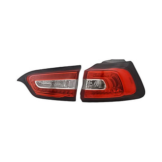 Replacement - Passenger Side Driver and Passenger Side Inner and Outer Tail Light Set (CAPA Certified)