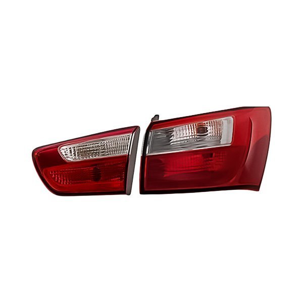 Replacement - Passenger Side Inner and Outer Tail Light Set, Kia Rio