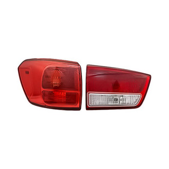 Replacement - Driver Side Driver and Passenger Side Inner and Outer Tail Light Set (CAPA Certified)