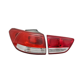 Replacement - Driver Side Driver and Passenger Side Inner and Outer Tail Light Set (CAPA Certified)