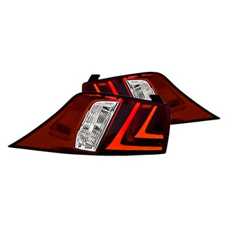 Replacement - Driver and Passenger Side Outer Tail Light Lens and Housing Set (CAPA Certified)