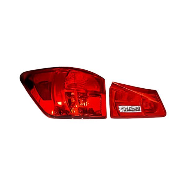 Replacement - Driver Side Inner and Outer Tail Light Lens and Housing Set, Lexus IS