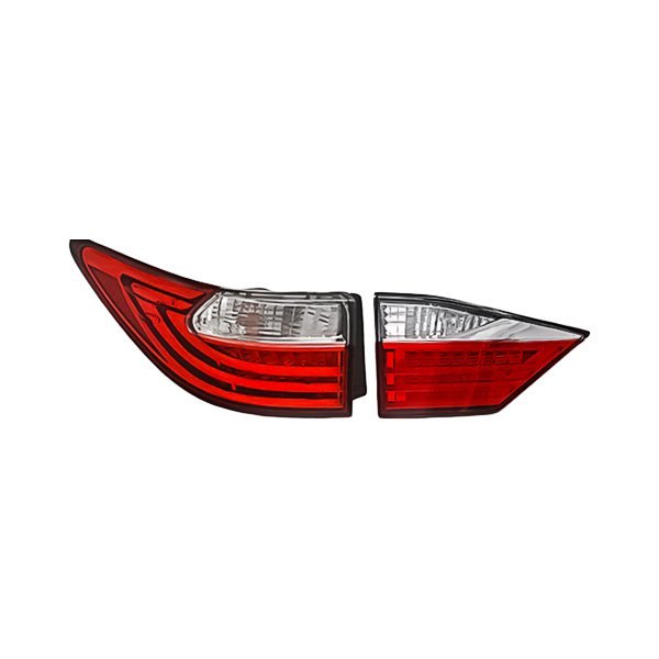Replacement - Driver Side Inner and Outer Tail Light Lens and Housing Set, Lexus ES