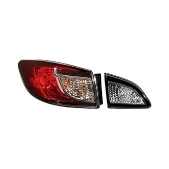Replacement - Driver Side Driver and Passenger Side Inner and Outer Tail Light Set (CAPA Certified)