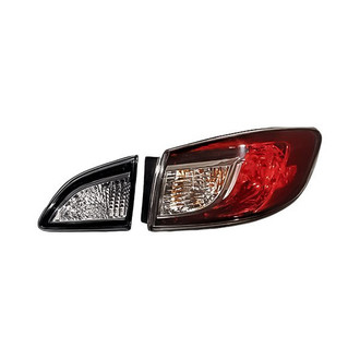 Replacement - Passenger Side Driver and Passenger Side Inner and Outer Tail Light Set (CAPA Certified)
