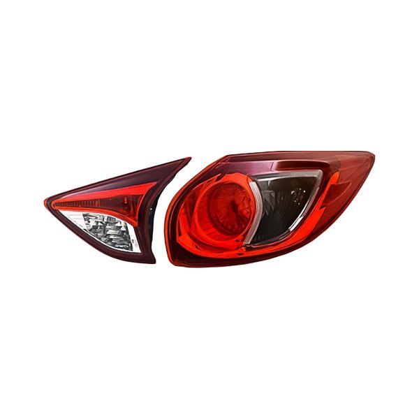 Replacement - Passenger Side Inner and Outer Tail Light Set, Mazda CX-5