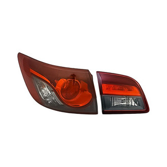 Replacement - Driver Side Driver and Passenger Side Inner and Outer Tail Light Set (CAPA Certified)