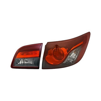 Replacement - Passenger Side Driver and Passenger Side Inner and Outer Tail Light Set (CAPA Certified)