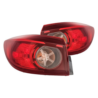 Replacement - Driver and Passenger Side Outer Tail Light Set (CAPA Certified)