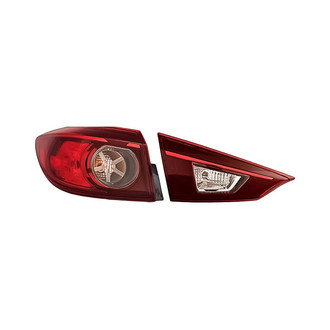 Replacement - Driver Side Driver and Passenger Side Inner and Outer Tail Light Set (CAPA Certified)
