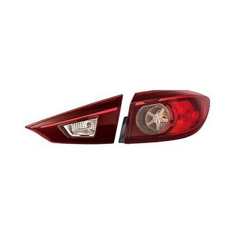 Replacement - Passenger Side Driver and Passenger Side Inner and Outer Tail Light Set (CAPA Certified)
