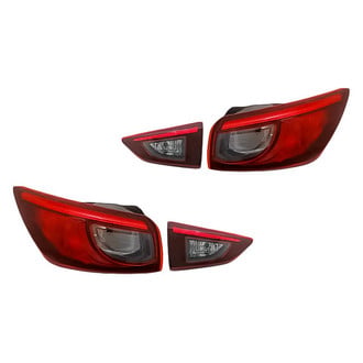 Replacement - Driver and Passenger Side Inner and Outer Tail Light Set (CAPA Certified)