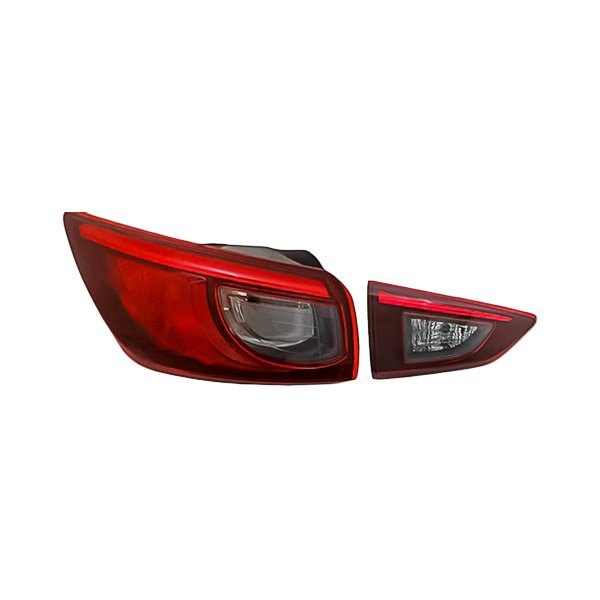 Replacement - Driver Side Inner and Outer Tail Light Set, Mazda CX-3
