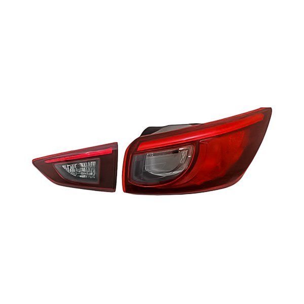 Replacement - Passenger Side Inner and Outer Tail Light Set, Mazda CX-3