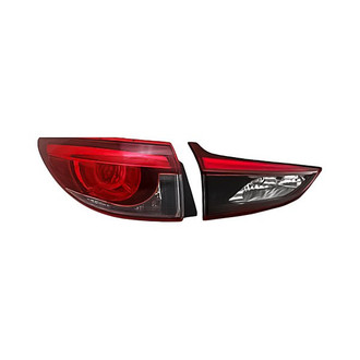 Replacement - Driver Side Driver and Passenger Side Inner and Outer Tail Light Set (CAPA Certified)