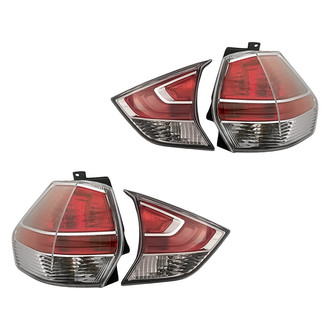 Replacement - Driver and Passenger Side Inner and Outer Tail Light Set (CAPA Certified)