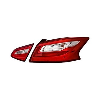 Replacement - Passenger Side Driver and Passenger Side Inner and Outer Tail Light Set (CAPA Certified)