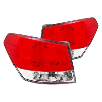 Replacement - Driver and Passenger Side Outer Tail Light Lens and Housing Set (CAPA Certified)