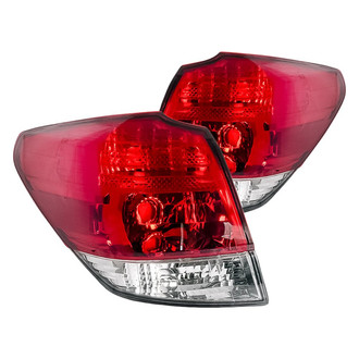 Replacement - Driver and Passenger Side Outer Tail Light Lens and Housing Set (Standard Line)