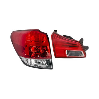Replacement - Driver Side Driver and Passenger Side Inner and Outer Tail Light Lens and Housing Set (Standard Line)