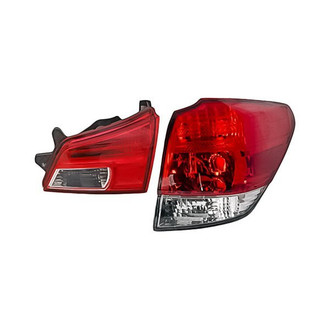 Replacement - Passenger Side Driver and Passenger Side Inner and Outer Tail Light Lens and Housing Set (CAPA Certified)