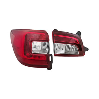 Replacement - Driver Side Driver and Passenger Side Inner and Outer Tail Light Lens and Housing Set (CAPA Certified)