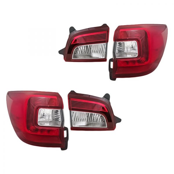 Replacement - Inner and Outer Tail Light Lens and Housing Set, Subaru Outback