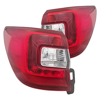 Replacement - Driver and Passenger Side Outer Tail Light Lens and Housing Set (Standard Line)