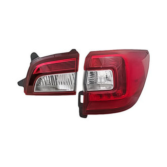 Replacement - Passenger Side Driver and Passenger Side Inner and Outer Tail Light Lens and Housing Set (Standard Line)
