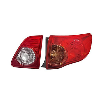 Replacement - Passenger Side Driver and Passenger Side Inner and Outer Tail Light Set (Standard Line)