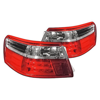 Replacement - Driver and Passenger Side Outer Tail Light Lens and Housing Set (CAPA Certified)