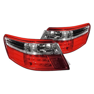 Replacement - Driver and Passenger Side Outer Tail Light Lens and Housing Set (Standard Line)